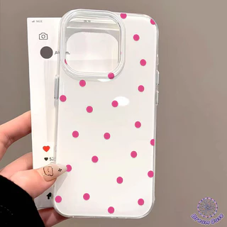 เคสไอโฟน11 เต็มหน้าจอสีสันจุดใหม่ IMD อ่อน สำหรับ iPhone 16 17 AIR 13 11 12 14 15 Pro Max 7 8 16 14 15 Plus XS XR