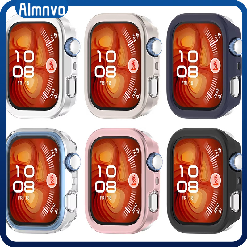 เคสกรณีป้องกันแข็ง for Huawei Watch Fit 5/5 Pro/4 / 4 Pro ครึ่งกลวงออกเปลือกป้องกันการตก for Huawei Fit 4