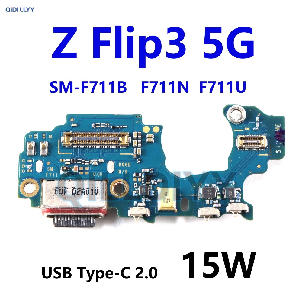 สําหรับ Samsung Galaxy Z Flip3 5G SM-F711B F711U F711N F711 Z Flip 3 USB ชาร์จพอร์ตแจ็ค Dock Connect