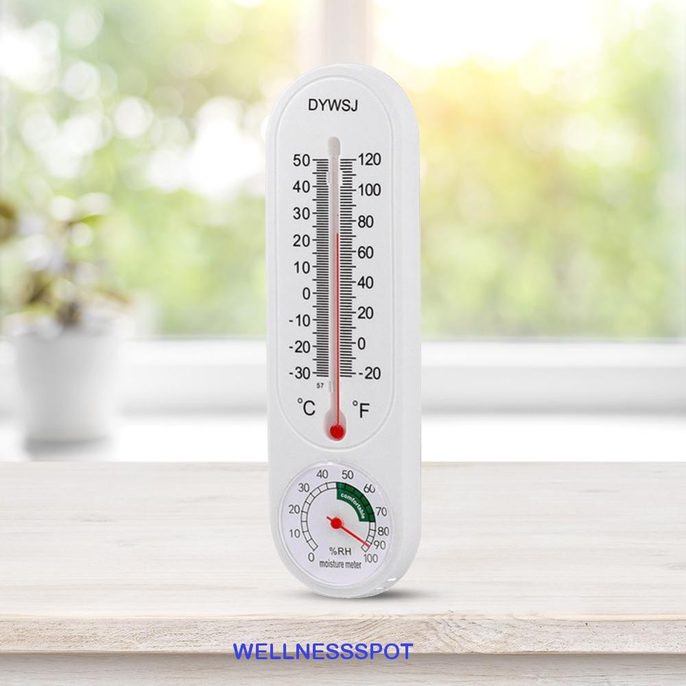 Wellnessspot แขวนเครื่องวัดอุณหภูมิเรือนกระจกปลูกเครื่องวัดความชื้นอุณหภูมิเครื่องวัดอุณหภูมิเครื่องวัดความชื้นผนัง Thermomete เครื่องวัดอุณหภูมิอุณหภูมิความชื้น