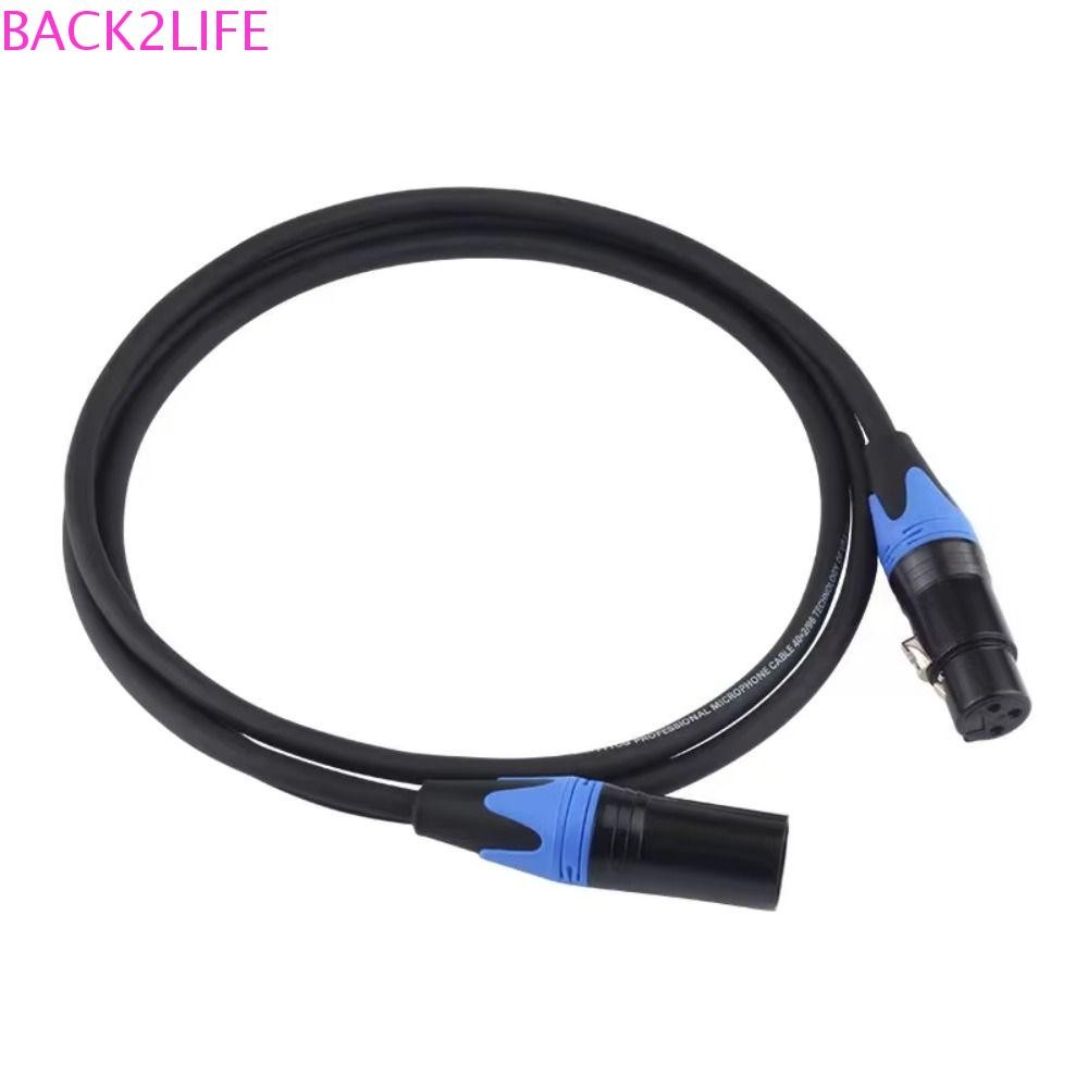 Back2life XLR สายสัญญาณเสียง, 3 พินชายหญิงเครื่องขยายเสียงสายต่อ,ลําโพงไมโครโฟนกีตาร์ OFC HIFI การเชื่อมต่อที่เสถียร XLR สายสัญญาณเสียงไมโครโฟน
