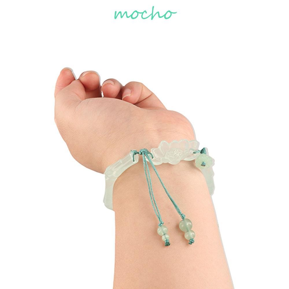 มอคโฮ โลตัสสร้อยข้อมือ,58มิลลิเมตรอินเทรนด์สีขาวแสงจันทร์สร้อยข้อมือ,สร้างสรรค์โบราณแฟชั่นสไตล์แห่งชาติจีนโบราณสร้อยข้อมือผู้หญิงกําไล