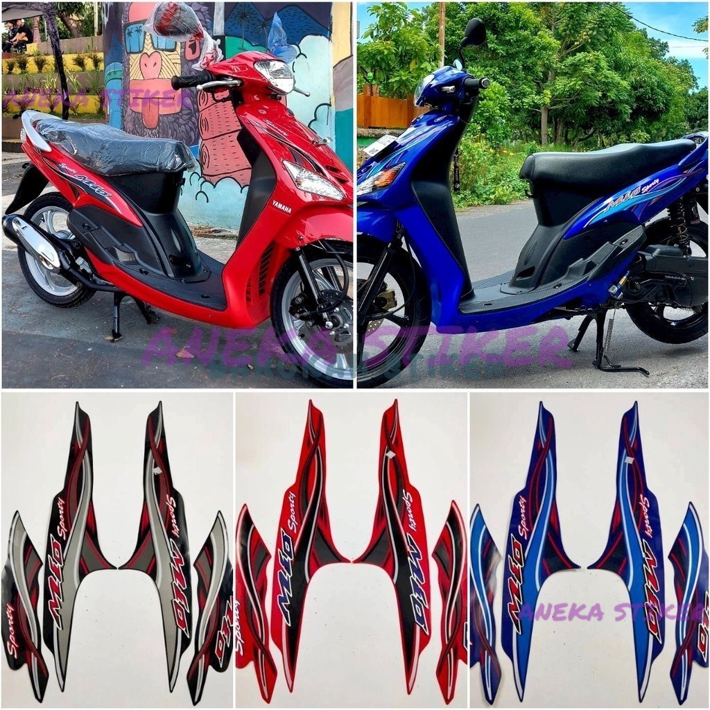 Yamaha mio 2004 2005 สติ๊กเกอร์แถบมอเตอร์ไซค์สปอร์ตครบชุด
