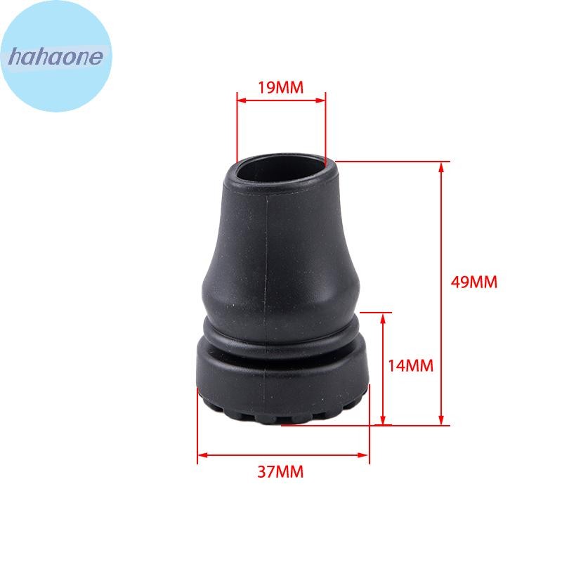 Hahaone 19mm Walking Stick Feet Rubber Head Crutch Accessories Antislip Tips Crutch Feet TH