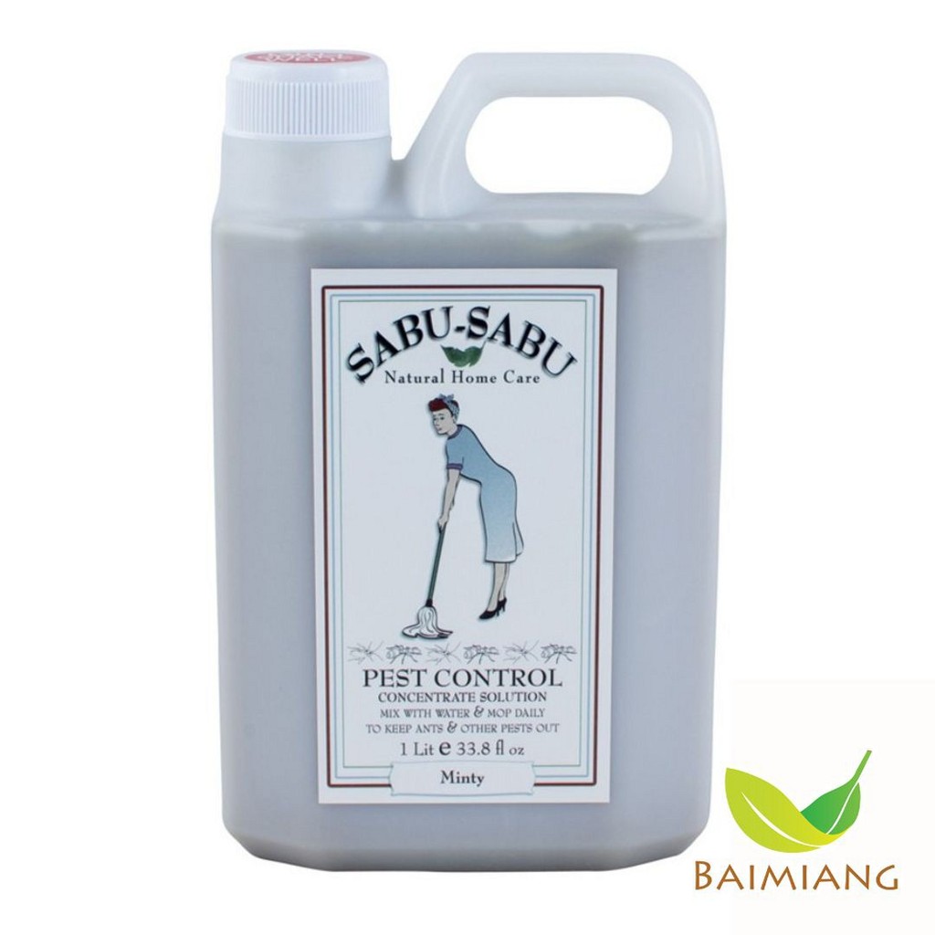 SABU-SABU น้ำยาถูพื้น Pest Control Floor Cleaner กลิ่นมิ้น ขนาด 1 ลิตร(02340)