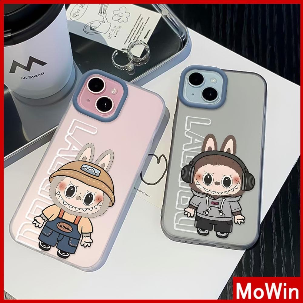 Movin - เคสใส iPhone16 11 Pro Max iPhone เคส TPU นิ่มป้องกันรอยนิ้วมือแบบด้าน ลาบูบู สีสันสดใส น่ารัก Compatible With iPhone15 Pro max iPhone14 13 12 Pro max XS XR 7 8 Plus