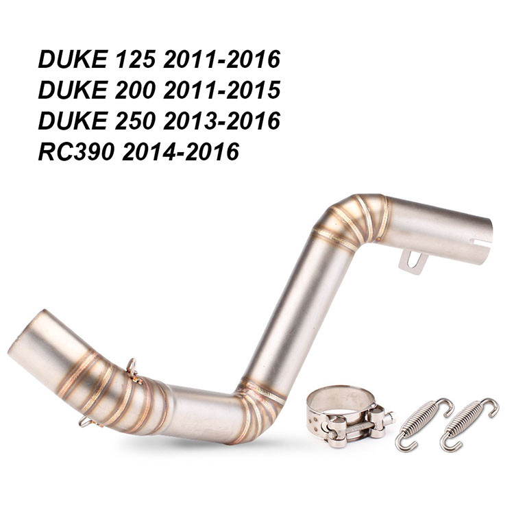 รถจักรยานยนต์ KTM Duke125 200 250 390 RC390 2011-2016 ท่อไอเสียกลาง Link ท่อเชื่อมต่อ 51 มม.ท่อไอเสี