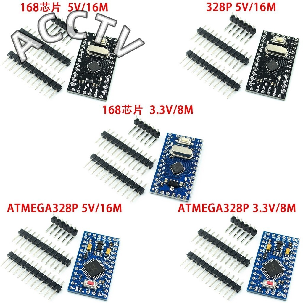 Pro Mini 168/328 Atmega168 3.3V 5V 16M/ATMEGA328P-MU 328P Mini ATMEGA328 5V/16MHz สําหรับ Arduino ใช