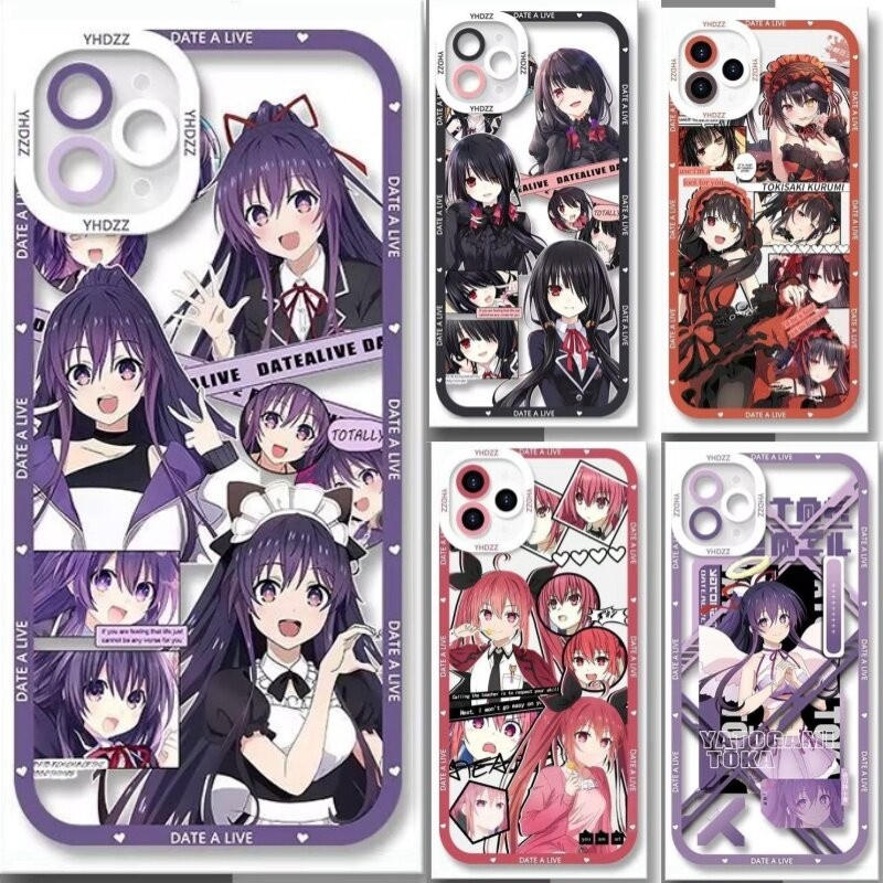 อะนิเมะ DATE A LIVE เคสโทรศัพท์สําหรับ Xiaomi Redmi 13C 12C 14C 10C หมายเหตุ 10S 11S 10 11 Pro 9T 4G