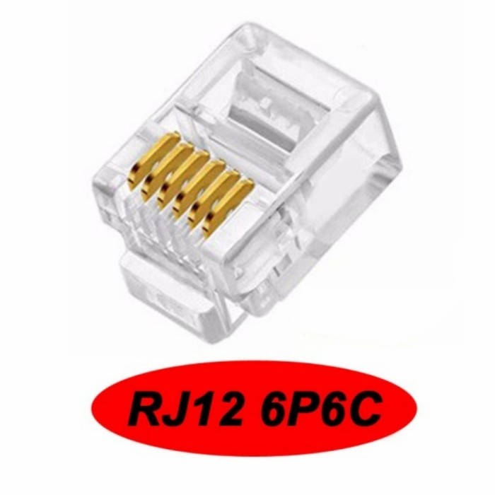 SB99 แจ็ค rj12 6p6c rj 12 โทรศัพท์ 6pin 6 pin 1 แพ็ค 100 ชิ้น