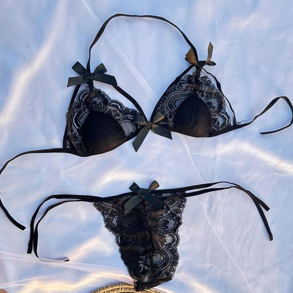 SPND【พร้อมส่ง】 ชุดชั้นในลูกไม้ มี3 สี พร้อมส่ง