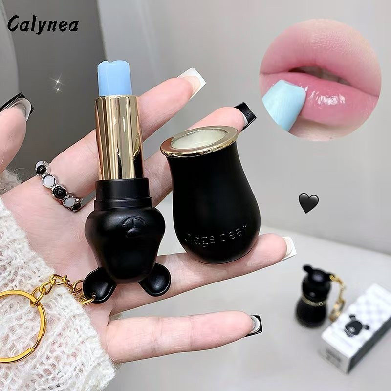 CALYNEA ลิปบาล์มพวงกุญแจ 6 สี รอกสปิน ไม่เหนียวเหนอะหนะ เจลลี่ลิปส์ Nourish Repair Fade Lip Lines ลิปสติก