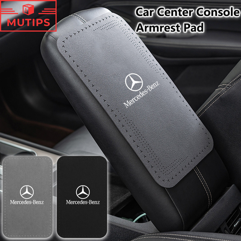 Mercedes Benz แผ่นรองที่เท้าแขนรถยนต์ คอนโซลกลาง หนังนิ่มเบาะกันลื่น สําหรับ C Class W207 W211 W205 W212 W204 W220