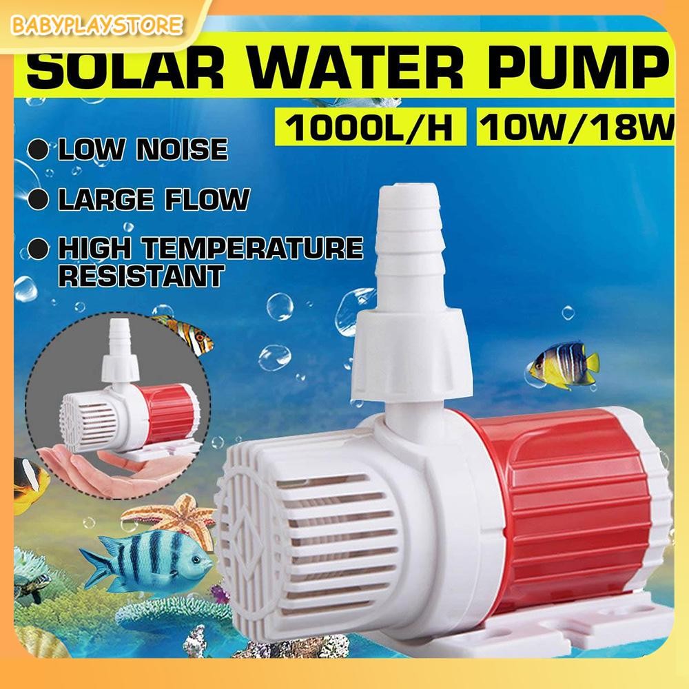 ปั๊มน้ําใต้น้ํา DC 12V 1000L/H 10W ปั๊มน้ําน้ําพุ 16.4ft ยกสูง SHOPQJC2202