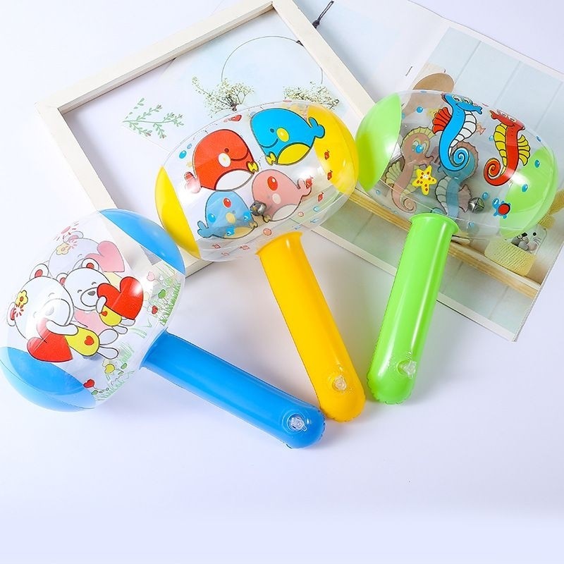 ค้อนตุ๊กตาเป่าลม มีกระดิ่งด้านใน สุ่มลาย - รูปที่ 6