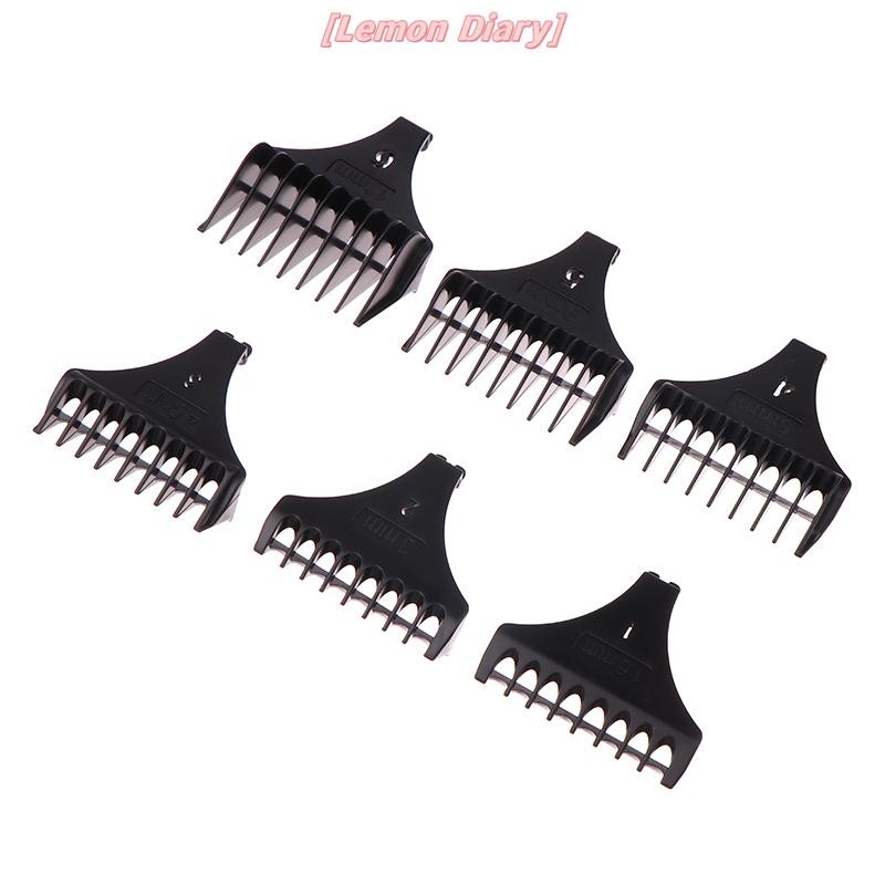 แอลดี| 6 ชิ้น/เซ็ตสําหรับ T9 1.5/3/4.5/6/9/12 มม. Trimmer จํากัดหวี Universal Guards ช่างทําผมตัดผมท่องเที่ยวตัดผมใหม่