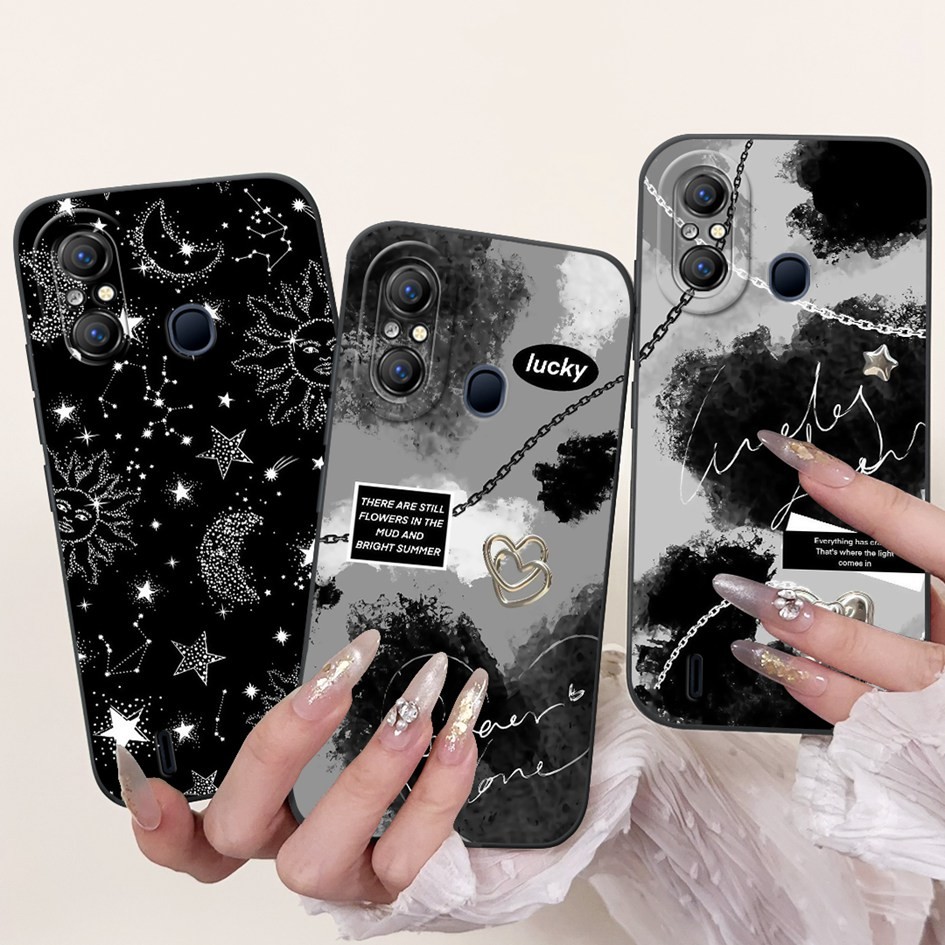 กันกระแทกสําหรับ Itel A49 A661L กรณี Cool แฟชั่น Space Marble Soft ซิลิโคน Matte สําหรับ Itel A58 58