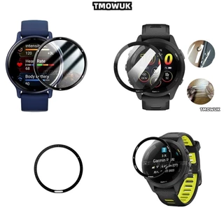 สําหรับผู้เบิกทาง Garmin 158 165 245 245m 255m 255s 265 265s 45s 945 955 965 Solar Full Coverage Screen Protector 3D โค้งขอบ HD ฟิล์มป้องกัน