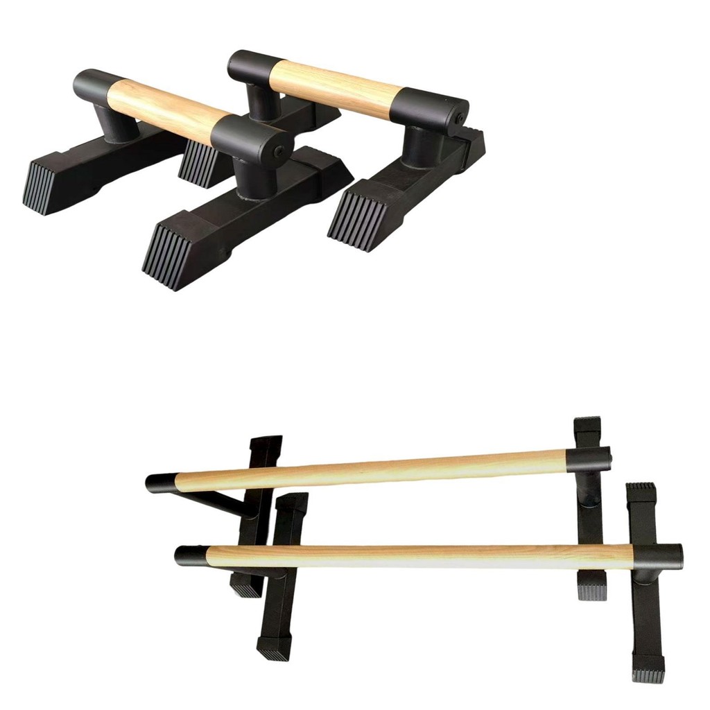 Push Up Bar และ Stands 2 ชิ้น อุปกรณ์ฟิตเนสมัลติฟังก์ชันสำหรับยิมและบ้าน พร้อมHandles ลื่นสำหรับ Cal