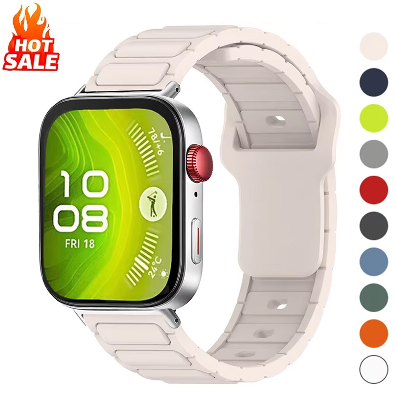 สายซิลิโคนแบบสปอร์ต (ไม่มีนาฬิกา) สําหรับ Huawei Watch Fit 4 Pro/4/3/2 สายรัดข้อมือแบบนุ่มผู้ชายผู้หญิง Watchband สําหรับ Huawei Fit 3/4 Pro Fit 2 อุปกรณ์เสริม