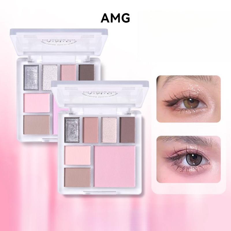 AMG อายแชโดว์ มัลติฟังก์ชั่น แก้ม แมตต์ เลื่อม คอนทัวร์ อายแชโดว์ บลัชออน