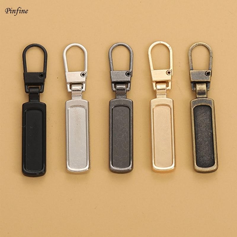 Pinfine Metal Fixer Repair Replacement Pullers เครื่องมือที่ถอดออกได้ซิป Sliders สําหรับกระเป๋าเป้สะพายหลังกระเป๋าเดินทางสําหรับแจ็คเก็ต Co