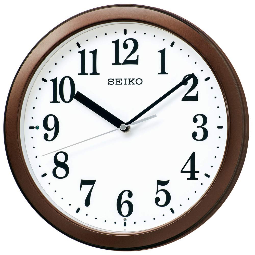 Seiko Clock Wall Clock Radio Controlled Analog Compact Size Silver Metallic 28.0x4.6cm BC416S