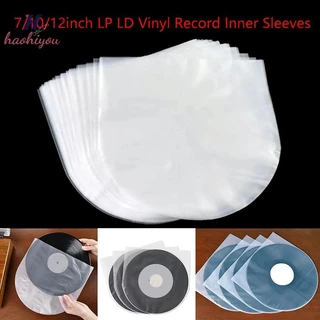 <haohiyou> 50 ชิ้น 7/10/12 นิ้ว Clear Record Protecter LP บันทึกถุงพลาสติก Anti-static บันทึกแขนด้านในถุงบรรจุภัณฑ์ฝาครอบใส
