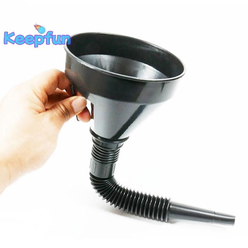 [Keepfun] กรวยเติมน้ํามัน 2-In-1 พร้อมตะแกรงกรองสามารถพวยสําหรับน้ํามันน้ํามันดีเซลเบนซิน [ใหม่]