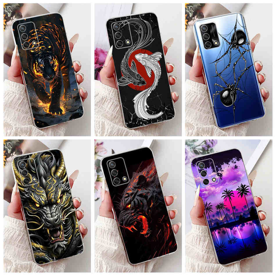 สําหรับ OPPO A95 A74 4G ปลอก OppoA74 A95 CPH2365 CPH2219 ใหม่แฟชั่น Dragon Spider สไตล์ซิลิโคนนุ่ม TPU เคสโทรศัพท์