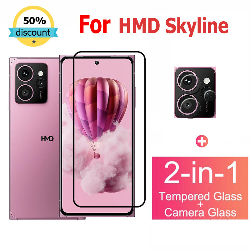 ฟิล์มกระจก HMD Skyline กระจกนิรภัย HD ป้องกันหน้าจอ สำหรับ HMD XR21 Arc Fusion Aura Pulse+ Plus Pro 