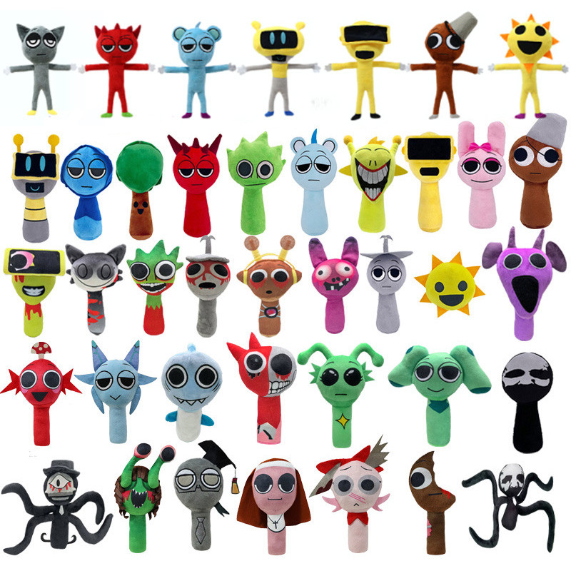 Sprunki electronicbox Series Soft Plush ของเล่น Micro สยองขวัญเกมตุ๊กตา plushie ตุ๊กตา Xmas Gift