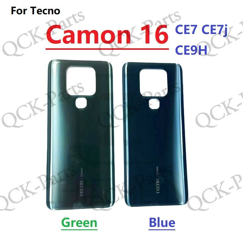 สําหรับ Tecno Camon 16 CE7 CE7j CE9H ฝาหลังแบตเตอรี่ด้านหลังประตูด้านหลังกรณีอะไหล่