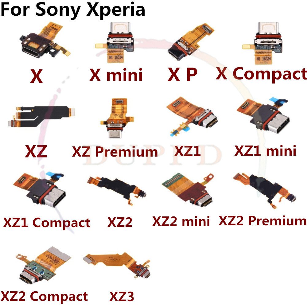 1pcs USB Dock แท่นชาร์จพอร์ต Charger Flex Cable สําหรับ Sony Xperia X XZ XZ1 XZ2 Mini Premium Compac