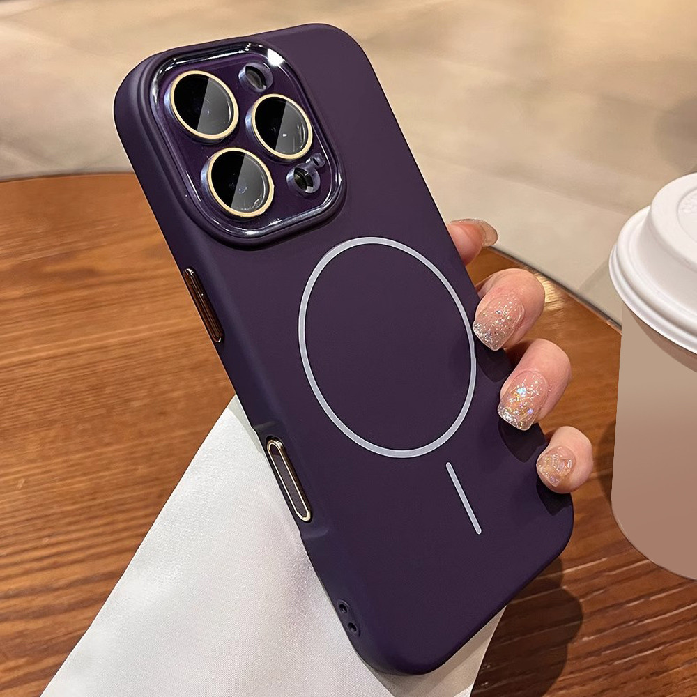 ซิลิโคนสีทึบเคส For iPhone 16 15 14 13 11 12 Pro Max เคสไอโฟน 16 Pro Max เคสฝาครอบการชาร์จไร้สายแบบกันกระแทกแบบนุ่ม - รูปที่ 4