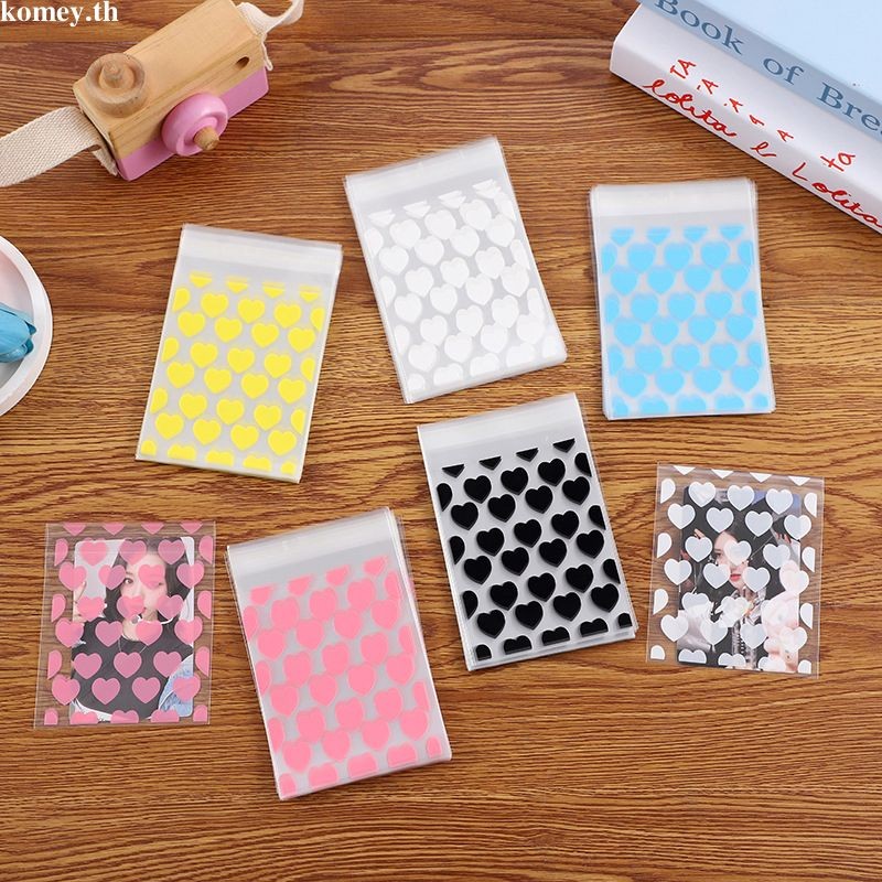 🛒 50 ชิ้นถุงบรรจุภัณฑ์โปร่งใส PE  เครื่องประดับ Self-กาวกระเป๋า Candy การ์ดกระเป๋า Photo Animation อุปกรณ์ต่อพ่วงเก็บกระเป๋า