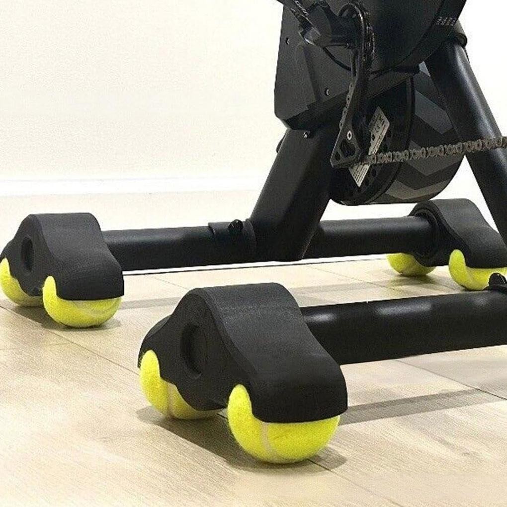4 ชิ้นลูกเทนนิสฟุตสําหรับ Wahoo Kickr Core ในร่มขี่จักรยาน Snap อะแดปเตอร์ลูกเทนนิสฟุต A
