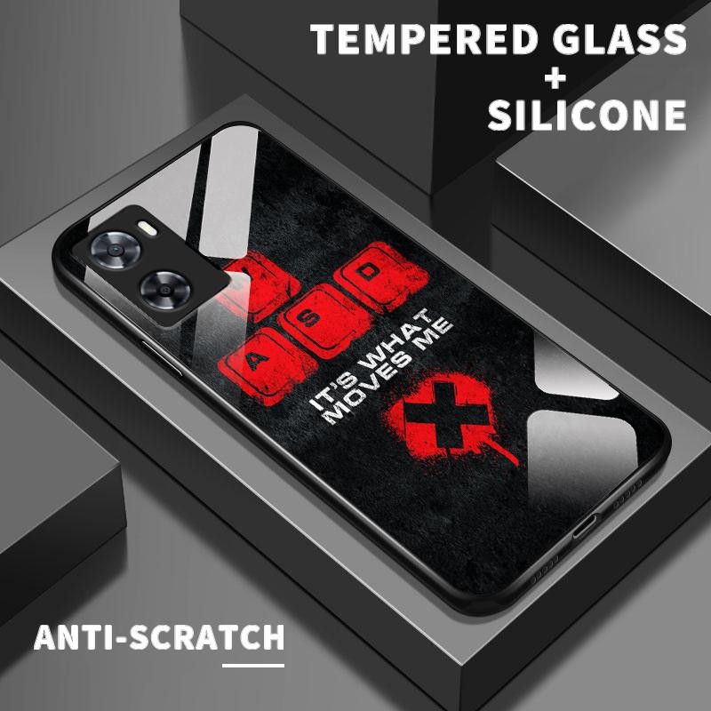 เหมาะสำหรับ OPPO A57 4G A5 2018 2020 A54 5G A53 A55 A53s A54s A5s AX5 A52 A57e กรณีโทรศัพท์ใหม่เคส F