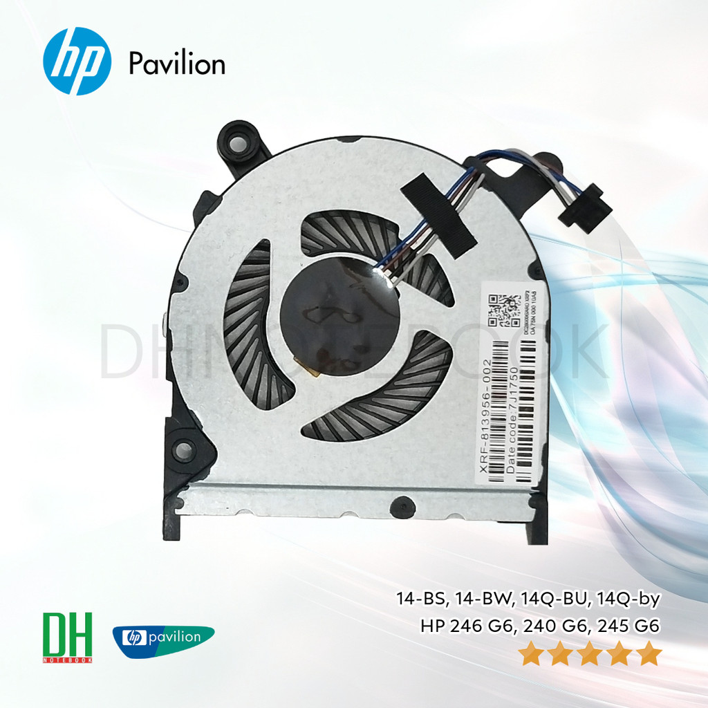 พัดลมระบายความร้อน CPU สำหรับแล็ปท็อป HP Pavilion 14-BS, 14-BW, 14Q-BU, 14Q-BY, 246 G6, 240 G6, 245 