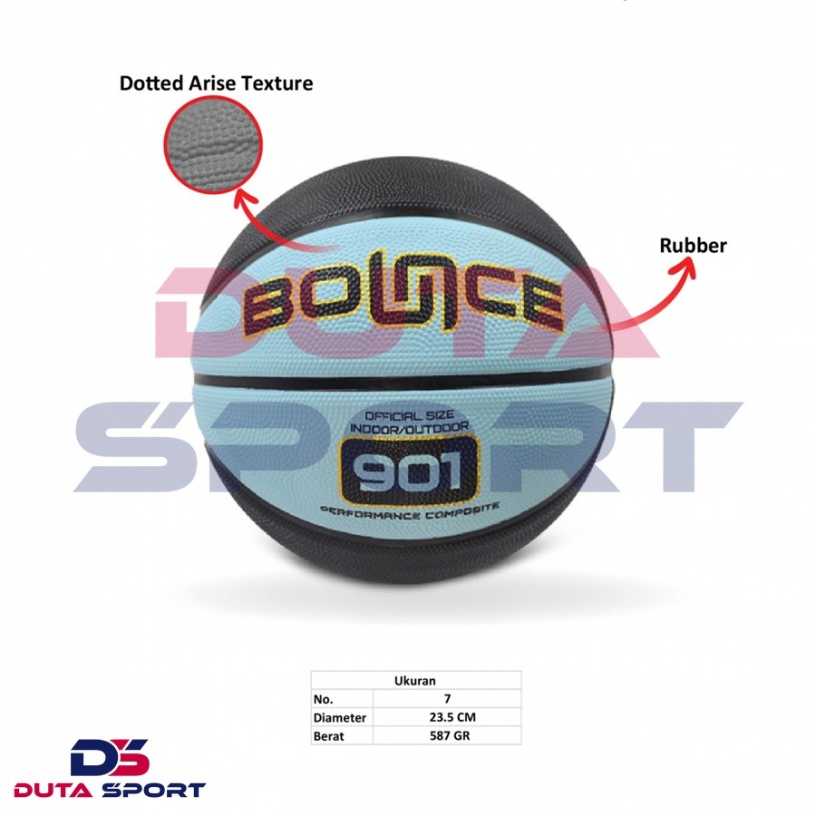 BOUNCE Basketball Ball 901 Rubber Basketball