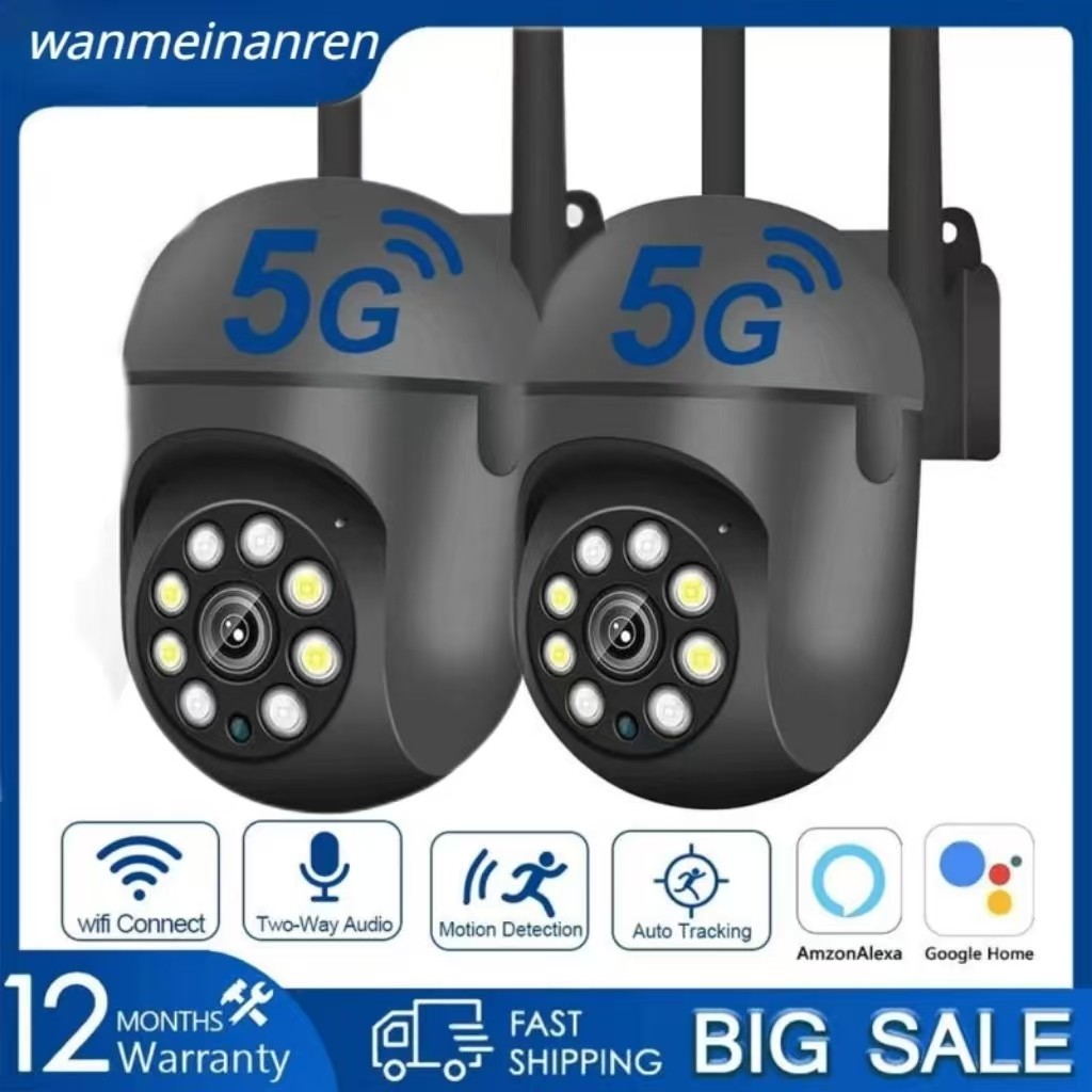 Kit2 Yilot APP 1080P PTZ กลางแจ้ง Wifi กล้อง IP 4x ซูมดิจิตอลเสียง AI Wireless Body Detection 2.4g +