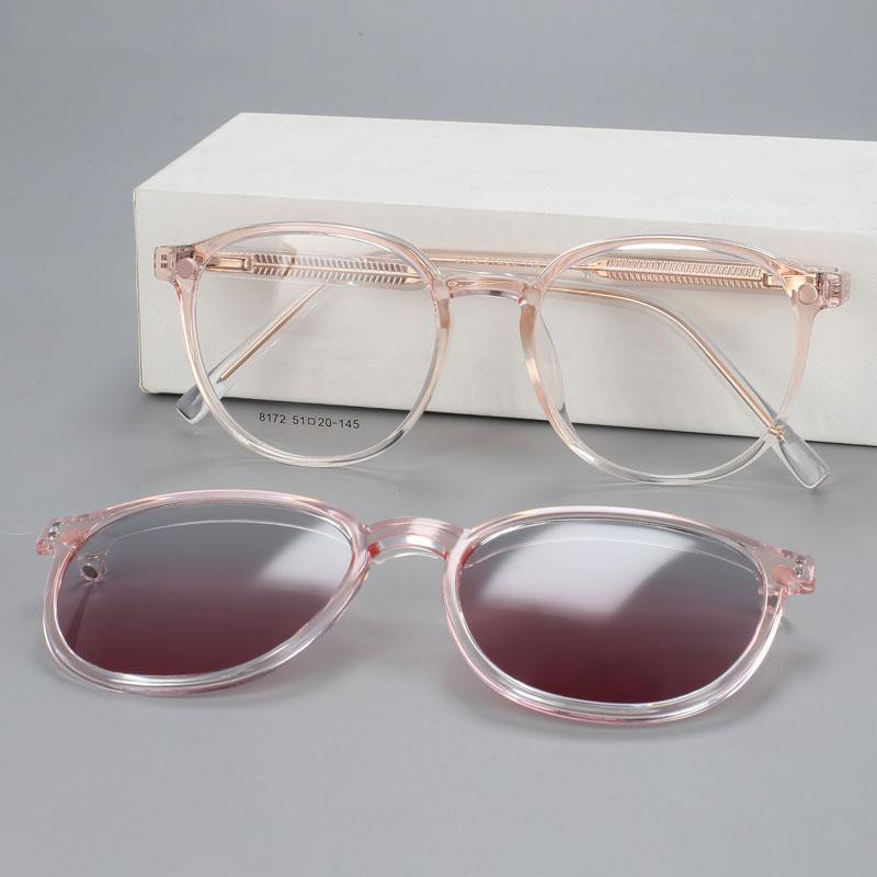แว่นกันแดด Cat Eye กันแสง.Blue.Light สำหรับ 여성 แบบคลิปแม่เหล็ก พร้อมเลนส์โพลาไรซ์