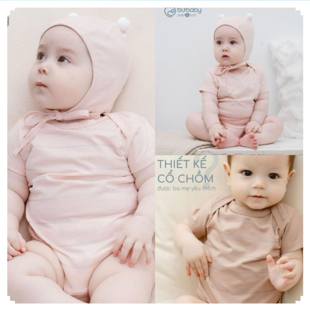BU Baby (0-12M) เสื้อคอเต่าแขนสั้น Muda Bodychip สําหรับทารกแรกเกิด - ทารกแรกเกิด - เสื้อผ้า Bu Baby