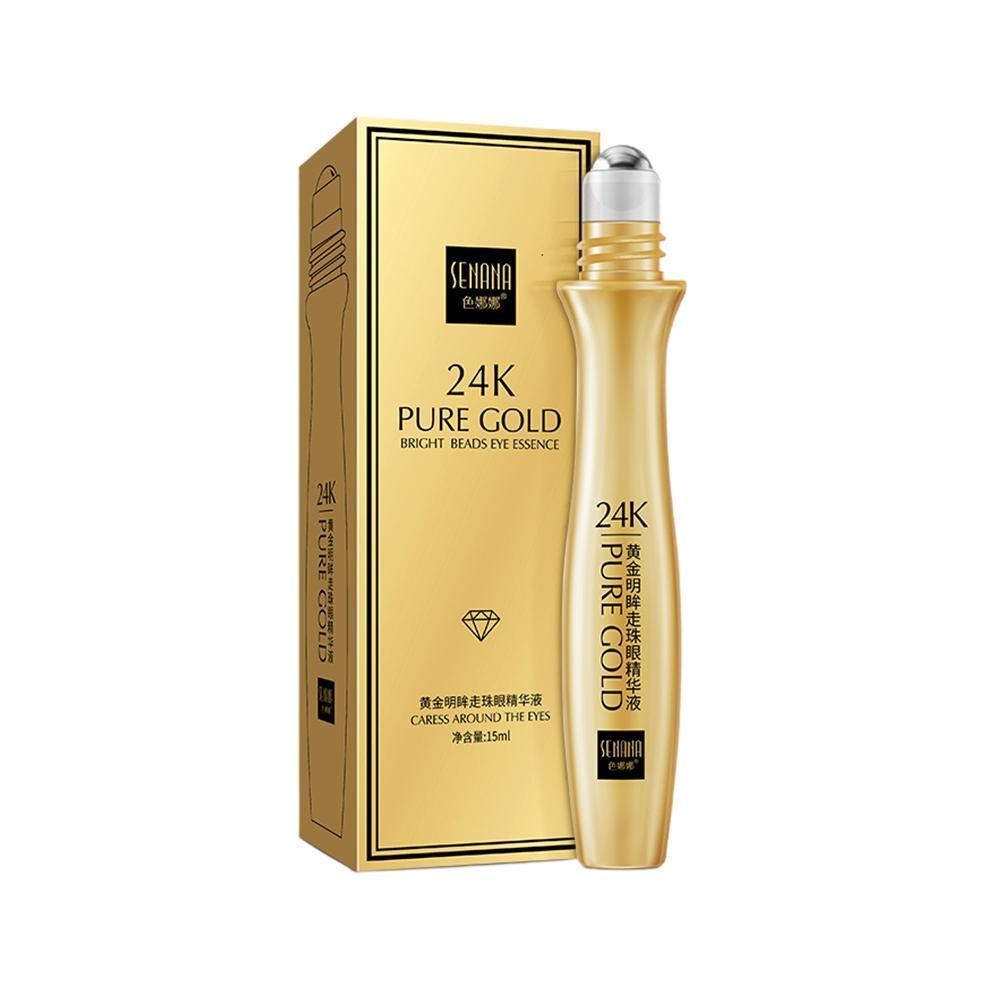 24k Golden Brightening Eye Serum Rejuvenating Nourishing Original Moving Cream ลูกปัด Hydrating G7P1