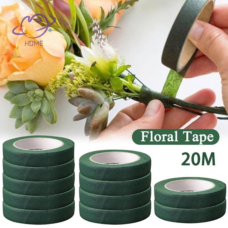 [mayhome] Floriculture Tape Self-adhesive Bouquet Floral Stem เทปกระดาษ Stamen ห่อ Florist DIY ดอกไม้ตกแต่งอุปกรณ์จัดงานแต่งงาน {TH}