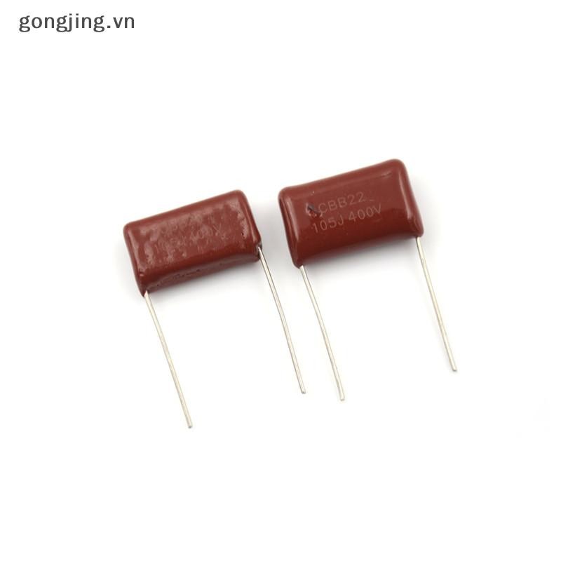 Gongjing 10 หลอดไฟ LED CBB22 ตัวเก็บประจุ 400V 105J 1uF 400V / 105J Yard 20mm VN