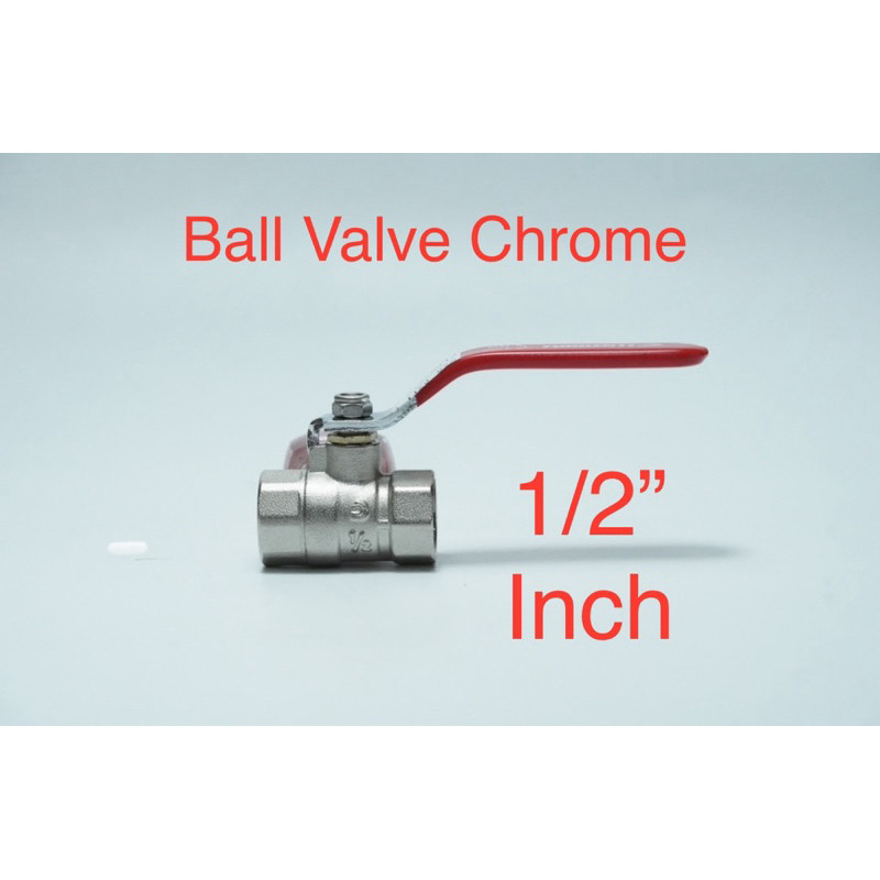 ทองเหลืองบอลวาล์วโครเมี่ยม1/2นิ้ว1/2ชิ้นหยุดวาล์วลูกเหล็กลดเบื่อ พีเอ็น16 | 2.047.0012 | QF-003 1/2 