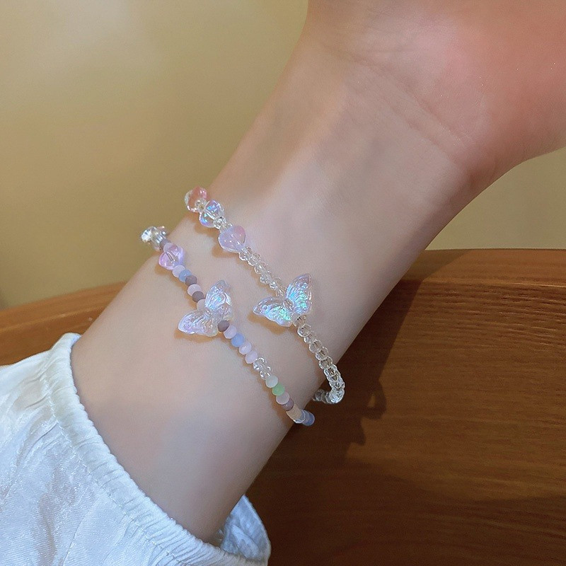 สร้อยข้อมือผีเสื้อ   แฟชั่นสําหรับผู้หญิง พร้อมส่ง