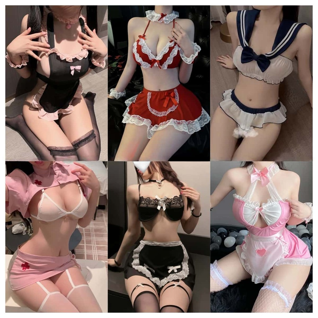 🩷sexy baby🩷ชุดคอสเพลย์ ชุดเมดแม่บ้าน คอลเลคชั่นยอดนิยม ราคาส่ง รวมทุกแบบ ผ้าเบาสบาย น่ารัก เซ็กซี่