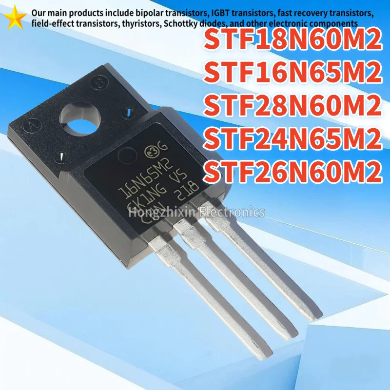 1-5PCS STF16N65M2 16N65M2 STF28N60M2 28N60M2 STF24N65M2 24N65M2 STF18N60M2 ทรานซิสเตอร์ 26N60M2T2F60